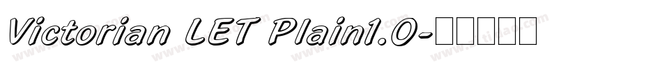 Victorian LET Plain1.0字体转换